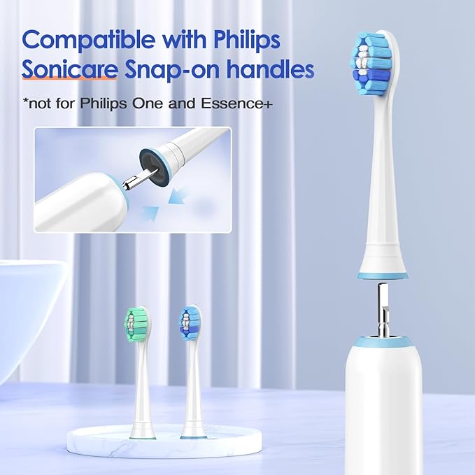 MRYUESG Replacement Toothbrush Heads Compatible with Philips Sonicare, 10 Pack, Electric Tooth-Brush Replacement Heads Compatible with Phillips,5 Green 5 Blue