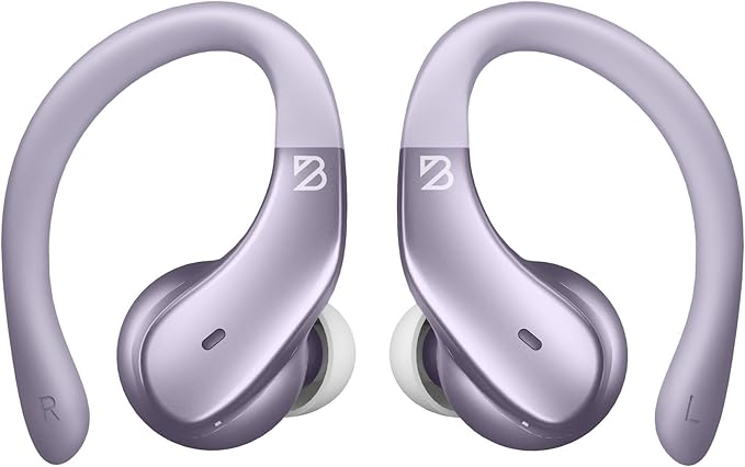 Back Bay Audio - Runner's Wireless Earbuds Bluetooth Headphones for Sports, Hook Over The Ear Buds, Deep Bass, Wrap Around Earphones with Earhooks for Running, Workout Wireless Headphones for The Gym-StrideForce Fitness
