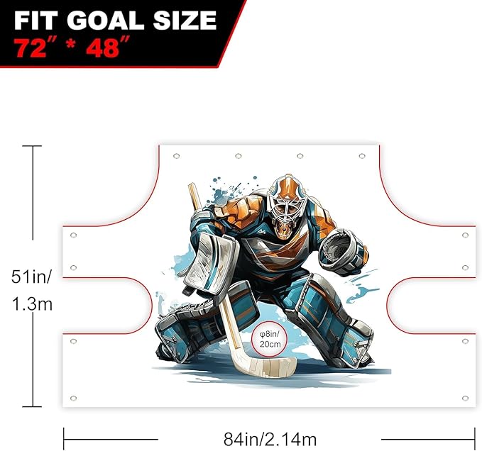 Hockey Shooting Target for Net - Hockey Net Goalie Target -Hockey Goal Targets for Practicing Shooting Accuracy - Hockey Training Equipment-StrideForce Fitness