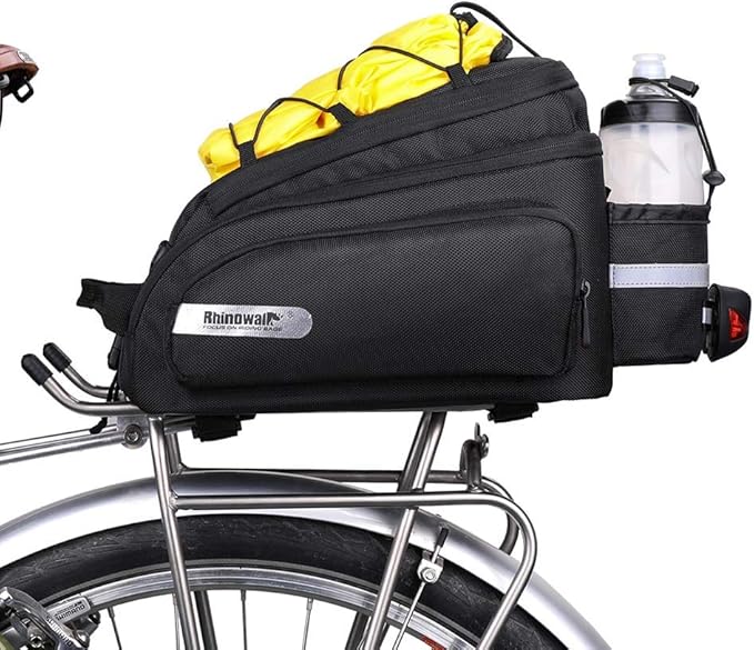 Rhinowalk Bike Bag Bike Trunk Bag Bike Pannier Bag,(for Bicycle Cargo Rack Saddle Bag Shoulder Bag Laptop Pannier Rack Bicycle Bag Professional Cycling Accessories)-StrideForce Fitness