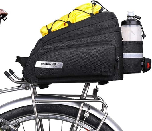 Rhinowalk Bike Bag Bike Trunk Bag Bike Pannier Bag,(for Bicycle Cargo Rack Saddle Bag Shoulder Bag Laptop Pannier Rack Bicycle Bag Professional Cycling Accessories)-StrideForce Fitness