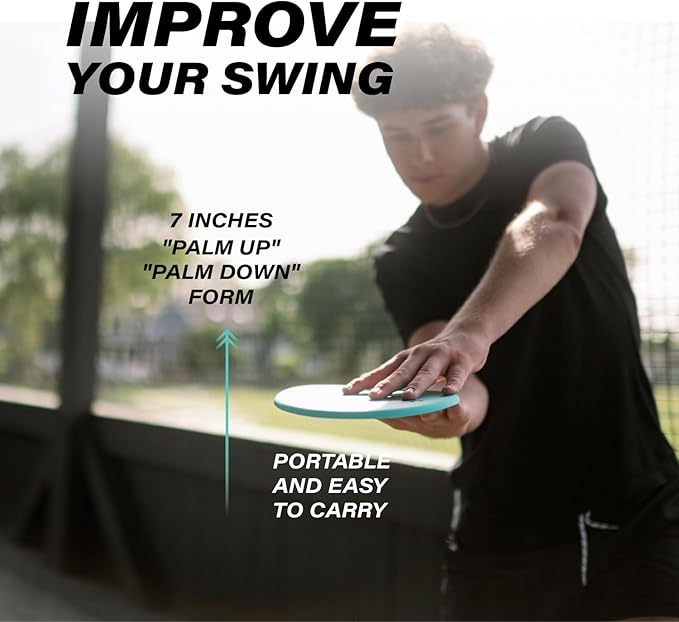 Swing Disk Baseball Swing Trainer, Baseball Hitting Trainer Disks for Improving Baseball Swing, Baseball Training Equipment to Analyze Swing and Improve Batting Mechanics-StrideForce Fitness