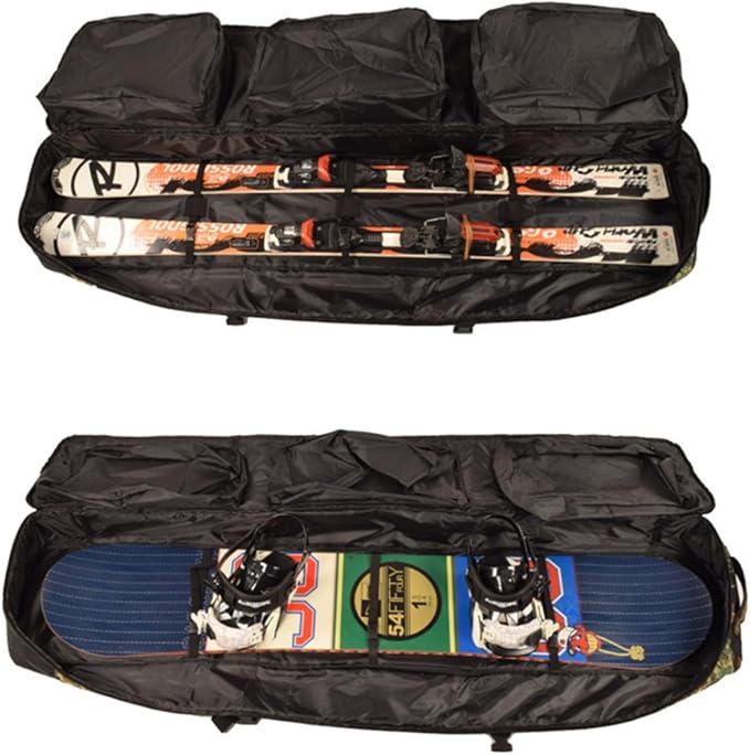 UNISTRENGH Waterproof Snowboard Bag Multi-compartment Adjustable Durable Snow Sports Equipment Backpack Bags for Air Travel-StrideForce Fitness