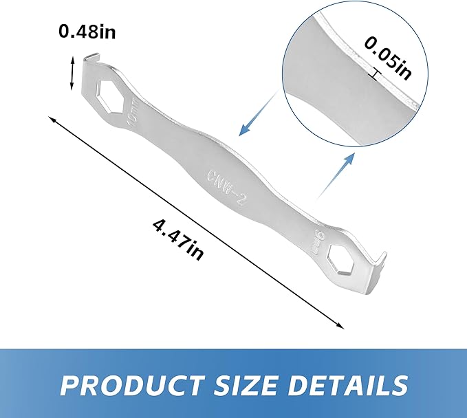 CNW-2 Chainring Nut Wrench for Most Mountain Bike Chainring Bolts (1-Pack)-StrideForce Fitness