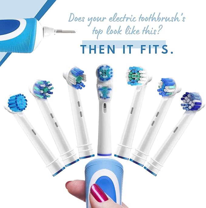 Replacement Brush Heads Compatible with Oral B Electric Toothbrush Replacement Heads Precision Brush Heads Refills for Oralb Braun Pro 1000 Sonic Clean Soft Sensitive Precision More (16 Pk)