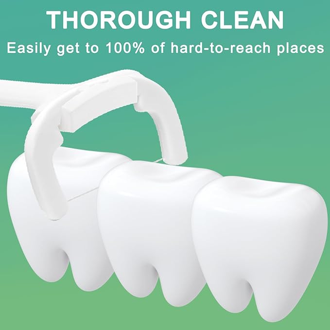 Ultraclean Access Flosser Refill Heads, Effective Plaque Removal for Proper Oral Care & Hygiene, Durable Flosser Refill Heads, PFAS Free, 80ct