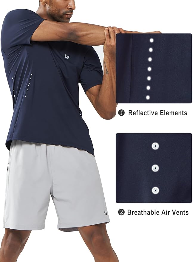 NORTHYARD Mens Athletic Shirts Short Sleeve Gym Workout Running Training Sports Performance T Shirt Basic Tee for Men-StrideForce Fitness