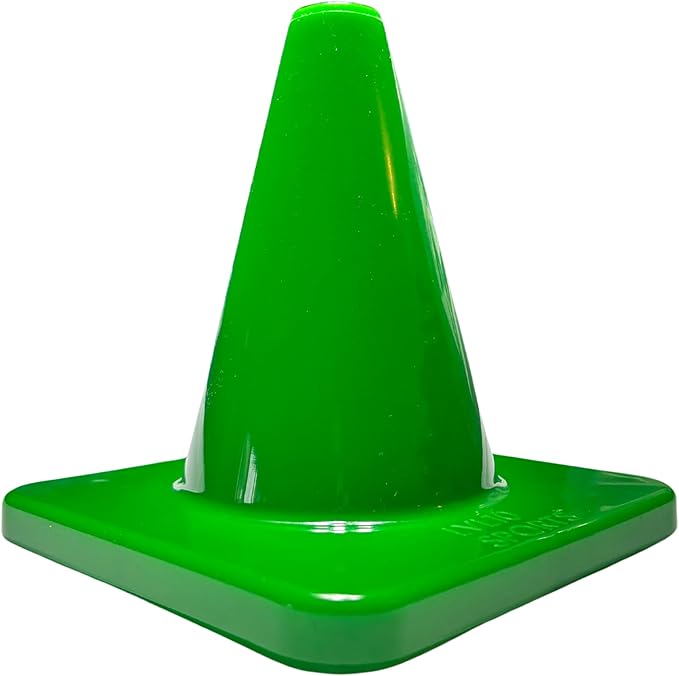 LVL10 Pro Training Cones - 6" Soccer Training Cones for Sports - for Basketball, Football, Basketball and Agility Drills - Soccer Field Markers That Won't Crack, Slide or Fly-StrideForce Fitness