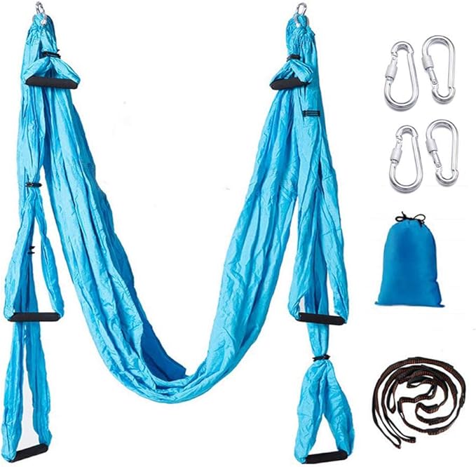 Aerial Yoga Swing Set, Ultra Strong Hammock Trapeze Extension, Antigravity Ceiling Hanging Sling Inversion Exercises-StrideForce Fitness