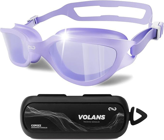 COPOZZ Swim Goggles Adult Women, Swimming Goggles for Women & Men, Anti-Fog No Leaking UV Protection for Adult-StrideForce Fitness