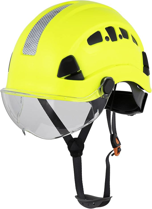 Defender Safety H1 Safety Helmet Hard Hat with Visor ANSI Z89.1-StrideForce Fitness