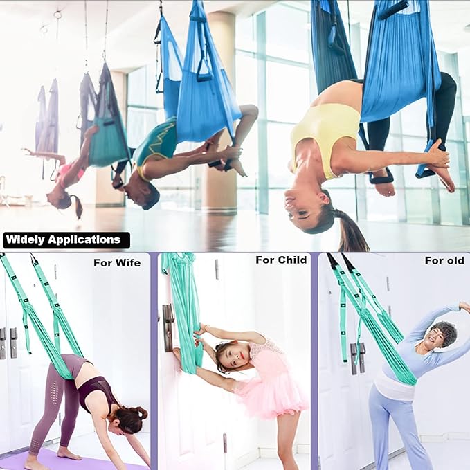 Tchrules Leg Stretcher Strap, Backbend Training Belt with Door Anchor, Flexibility Trainer Stretching Equipment Assist Stretch Strap for Fitness Gymnastics Dance Aerial Yoga Ballet-StrideForce Fitness