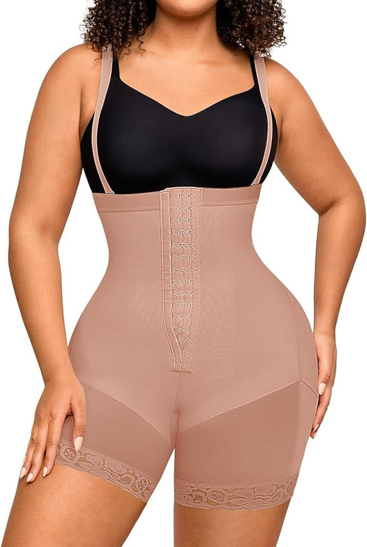FeelinGirl Faja Body Shaper Tummy Control Shapewear for Women Butt Lifter Post Surgery Fajas Postparto Para Mujer-StrideForce Fitness