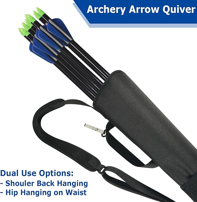 Cosmos Archery Arrow Quiver Holder Adjustable Arrow Backpack Bag Holder Hip Back Quiver for Arrows, Bow Hunting and Target Practicing-StrideForce Fitness