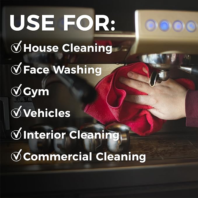 The Rag Company - All-Purpose Microfiber Terry Cleaning Towels - Commercial Grade, Highly Absorbent, Lint-Free, Streak-Free, Kitchens, Bathrooms, Offices, 300gsm, 16in x 16in, Grey (12-Pack)-StrideForce Fitness