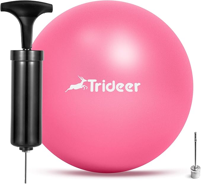Trideer Pilates Ball - 7-8 inch with Pump, Small Core Ball for Yoga, Barre, Physical Therapy-StrideForce Fitness