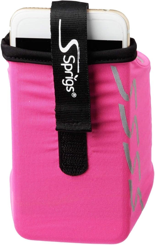 Sprigs Phone Armband Sleeve for iPhone 14, 13, 12, 11, X Galaxy Z, S22, S21, S20 Google Pixel 7, 6, 5. The Lightest & Most Comfortable Running Armband, Stretches to Fit All Phones with Case for Women & Men-StrideForce Fitness