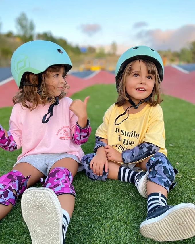 Soft-Style Kids Knee and Elbow Pads with Bike Gloves, Flexible Impact-Resistant Gear for Ages 2-11, Designed for Balance Bikes, Roller-Skating, and Skateboarding-StrideForce Fitness