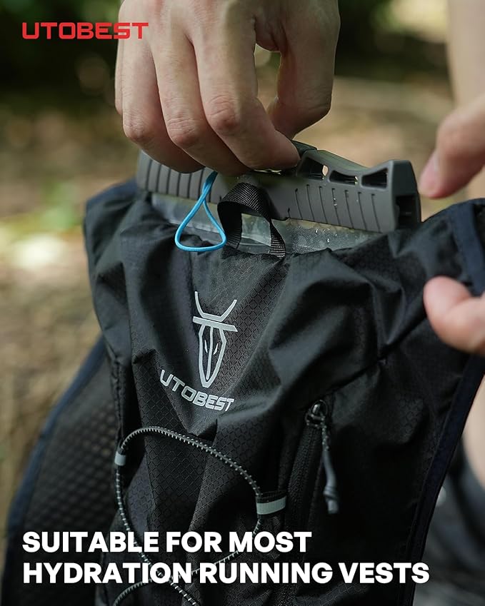 UTOBEST Hydration Bladder,TPU Water Bladder,Water Bladder for Hiking Backpack,BPA Free,Wide Opening,Leak-Proof,Water Reservoir for Hiking Cycling Camping Running-StrideForce Fitness