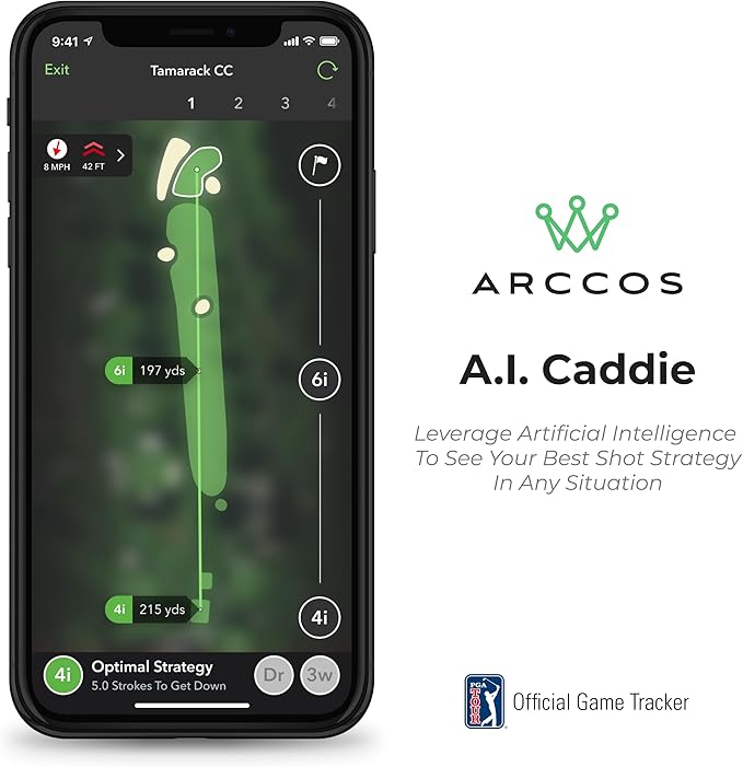 Arccos Smart Sensors: Automatic Golf Game Tracking System, A.I. Powered GPS Rangefinder & Smart Club Distances-StrideForce Fitness