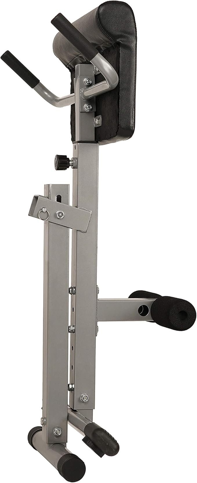 Sunny Health & Fitness Foldable Hyperextension Roman Chair w/Back Extension, Home Gym Sit Up Bench for Glute & Ab Workouts, Optional Adjustment Incline & Multi-Function Heavy-Duty Exercise Equipment-StrideForce Fitness