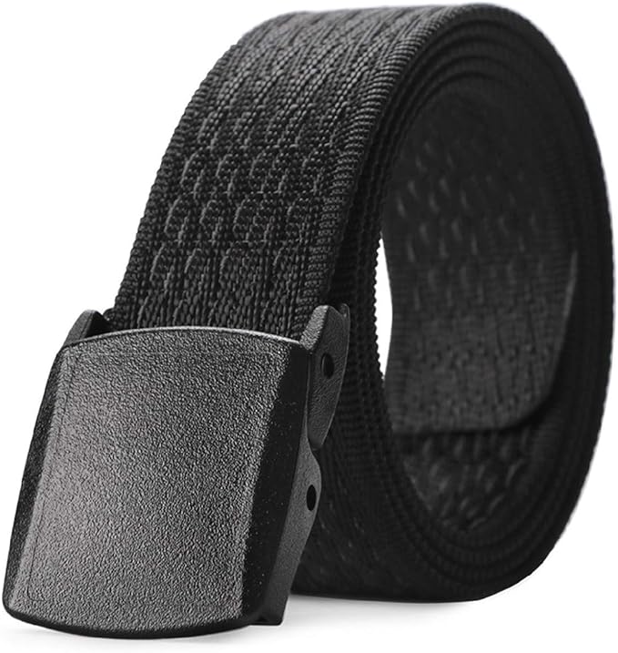 JASGOOD Nylon Canvas Breathable Military Tactical Men Waist Belt With Plastic Buckle-StrideForce Fitness