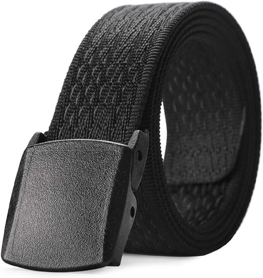 JASGOOD Nylon Canvas Breathable Military Tactical Men Waist Belt With Plastic Buckle-StrideForce Fitness