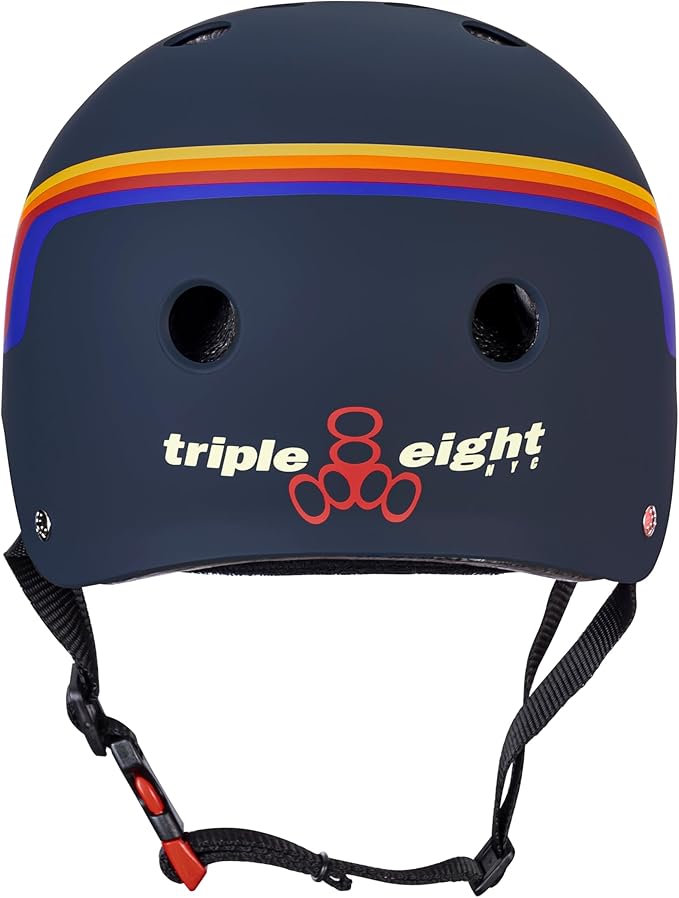 Triple Eight Certified Sweatsaver Helmet for Skateboarding, BMX, Roller Derby, Roller Skating, Inline Skating, Scooter and Bike-StrideForce Fitness