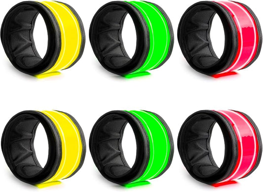 LOBKIN Safety Bracelets, LED Slap Armband Kids Walking at Night Safe LED Light Wrist Light Reflective Belt, Magic Band Running Lights for Runners-StrideForce Fitness