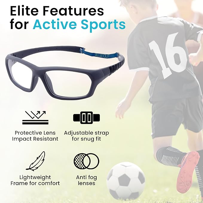 BLUE CUT Sports Protection Goggles, Anti-Fog Lenses Safety Glasses for Basketball, Pickleball and All Outdoor Sports-StrideForce Fitness