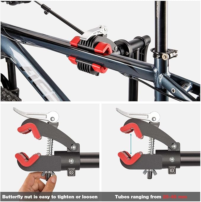 CXWXC Bike Repair Stand - Bike Stand For Maintenance Workstand - Ebike Repair Stand Shop Home Mechanics for E Bike, Bike Mountain Bike and Road Bike (Style:F)-StrideForce Fitness