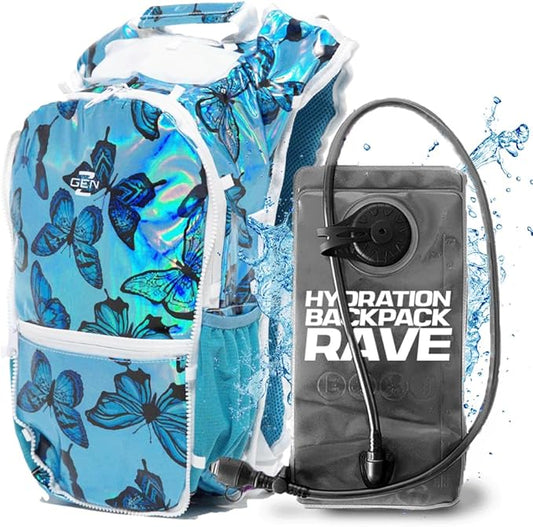 RaveRunner® Anti-Theft Hydration Backpack | Rave Hydration Pack, Festival Water Bag, Hydropack Rave, Hydration Pack EDC-StrideForce Fitness