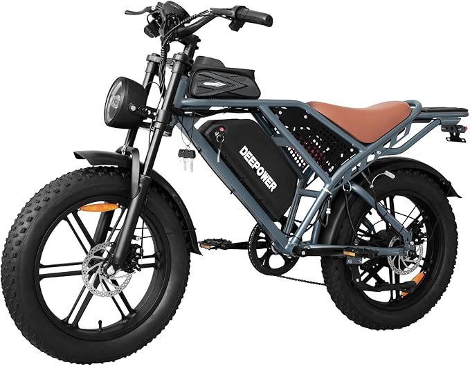 Electric Bike for Adults,1500w Peak Motor Ebike,Max 93Miles 30MPH.48V20AH/35AH/60AH Battery,20" Electric Commuter Bikewith 7-Speed and FrontSuspension,Adults Electric Bike for Mountains, Snow, Sand-StrideForce Fitness
