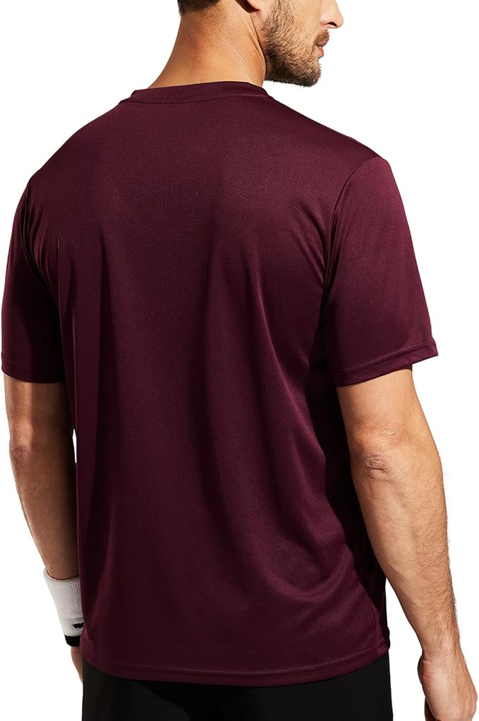 MIER Men's Quick Dry Workout Shirts Moisture Wicking Running Athletic Performance T-Shirts Recycled Polyester Top Tee-StrideForce Fitness