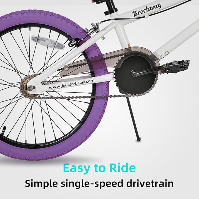 JOYSTAR Brockway Freestyle Kids BMX Bikes 20" 24" Kids Bicycles for 6-14 Years Old Boys Girls and Beginner-Level Riders 2 Pegs Multiple Colors-StrideForce Fitness