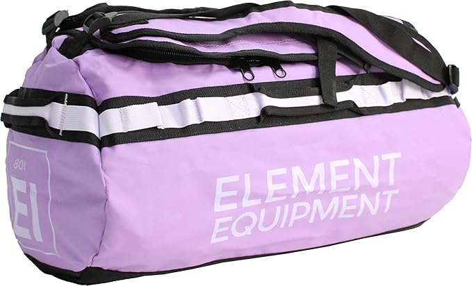 Element Equipment Trailhead Duffel Bag Shoulder Straps Waterproof Violet/Lavendar Large-StrideForce Fitness