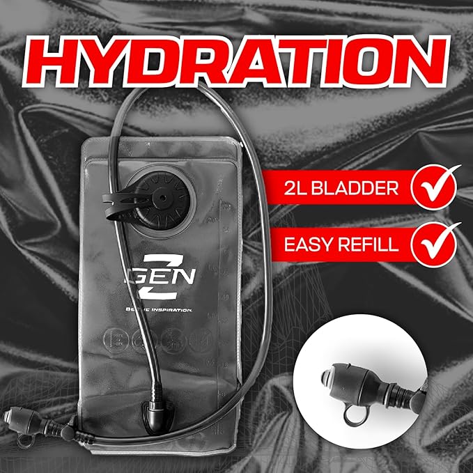 RaveRunner® Anti-Theft Hydration Backpack | Rave Hydration Pack, Festival Water Bag, Hydropack Rave, Hydration Pack EDC-StrideForce Fitness