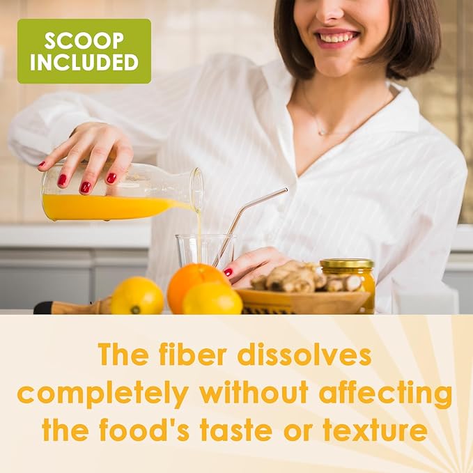 ZEBORA Fiber Supplement Powder, Soluble Prebiotic Fiber Powder Unflavored with Acacia for Digestive Health, Regularity and Hunger Control No Sugar Added, No Grit, Gluten Free, 70 Servings-StrideForce Fitness