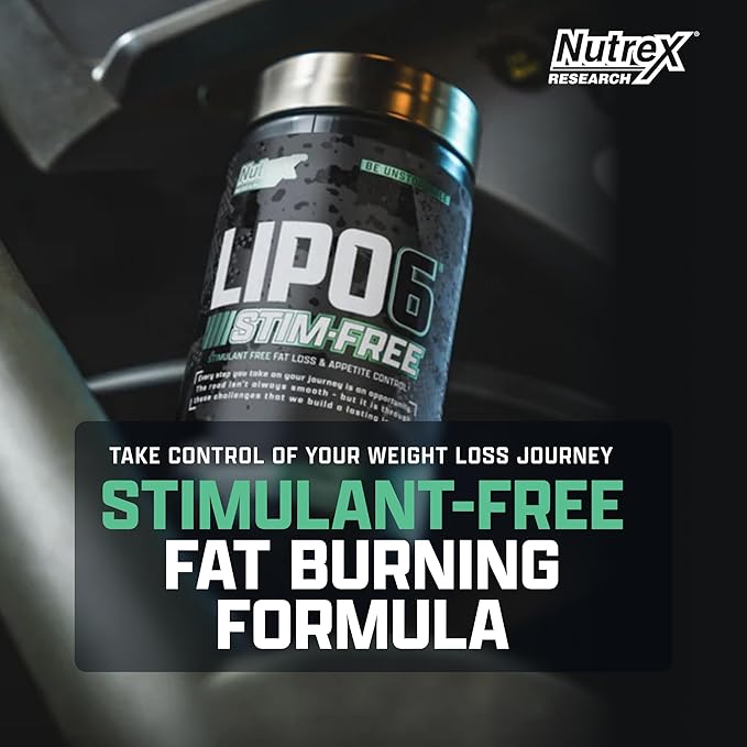 Nutrex Research LIPO SIX Stim-Free Metabolism & Appetite Support Supplement – Reduce Hunger | Non-Stimulant Weight Management Supplement for Women and Men – 60 Servings-StrideForce Fitness
