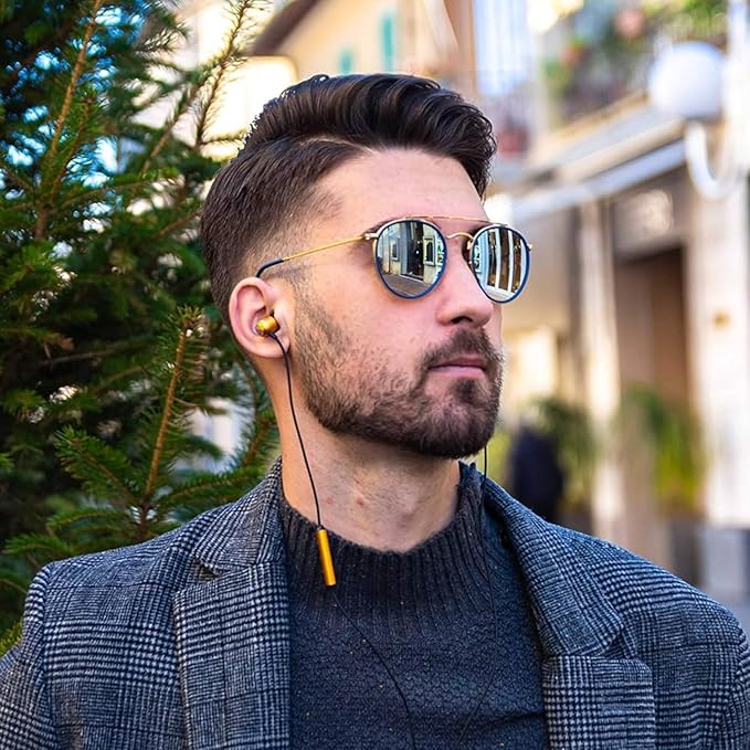 LUDOS Clamor USB C Headphones for iPhone 16 15 Pro Max Plus iPad Pro, 5 Years Warranty, USB-C Earbuds for Samsung Galaxy S24 S23 Ultra S22 S21 FE S20 A55 A54 A53, USB Type C Earphones - Gold-StrideForce Fitness