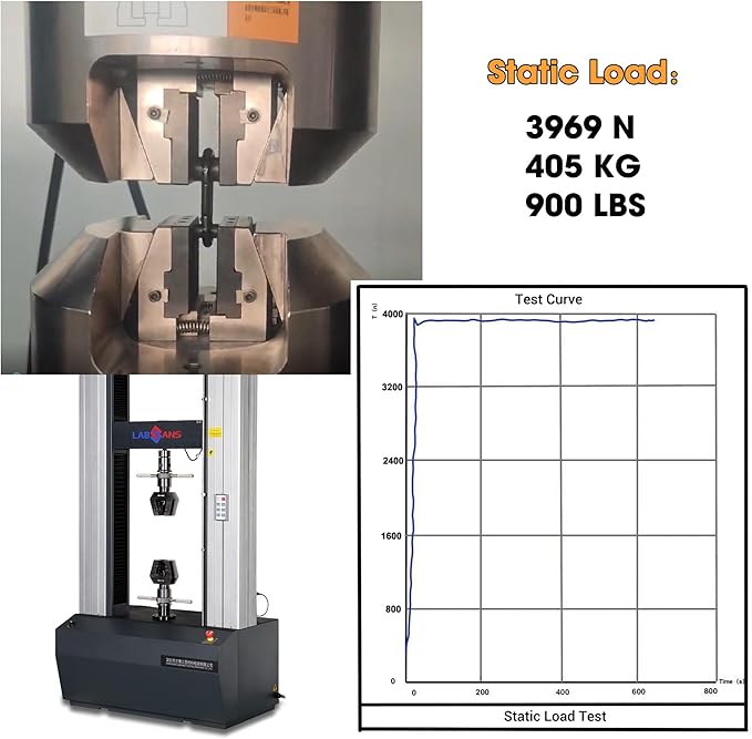 10 PCS Carabiner Clips, Heavy Duty Carabiners D Ring Hook, 900 LBS 2.5" Steel Black Carabeaner Clip Multipurpose for Key Chain, Camping, Hiking, Gym, Backpacking, Pet Leash-StrideForce Fitness