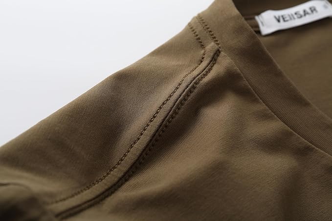 VEIISAR Premium V Neck T Shirts for Men - Modern Fitted Tees Vneck Undershirts-StrideForce Fitness