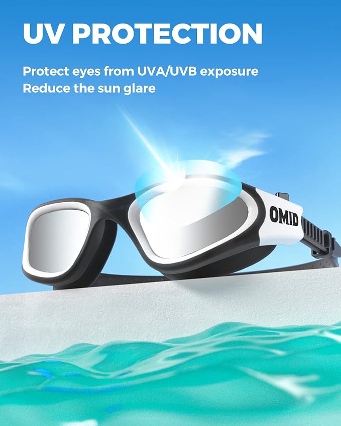 OMID Swim Goggles, P2 Polarized Swimming Goggles for Men Anti-fog Goggles Swimming for Adult Women-StrideForce Fitness