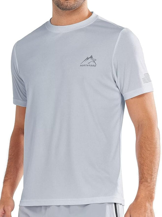 NORTHYARD Men's UPF 50+ Sun Protection Shirts Swim SPF UV Quick Dry Short Sleeve T-Shirts for Athletic Fishing Rash Guard-StrideForce Fitness