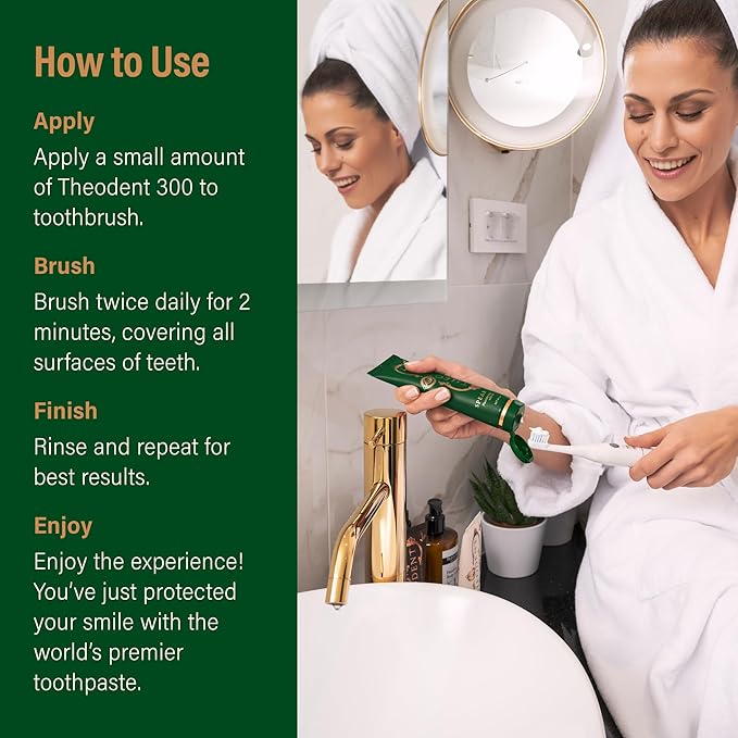 Theodent Classic with Rennou™: Fluoride-Free Theobromine Toothpaste for Proven Remineralization, Sensitivity Relief & Natural Whitening, Spearmint (3.4 Ounces, 96.4 Grams)