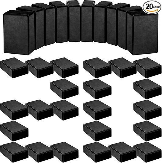 Yilloog 20 Pcs Foam EVA Yoga Blocks - High Density Non Slip Supportive Foam Blocks - Lightweight Black Yoga Bricks - Props for Women, Men, Beginners, Pilates, Meditation-StrideForce Fitness