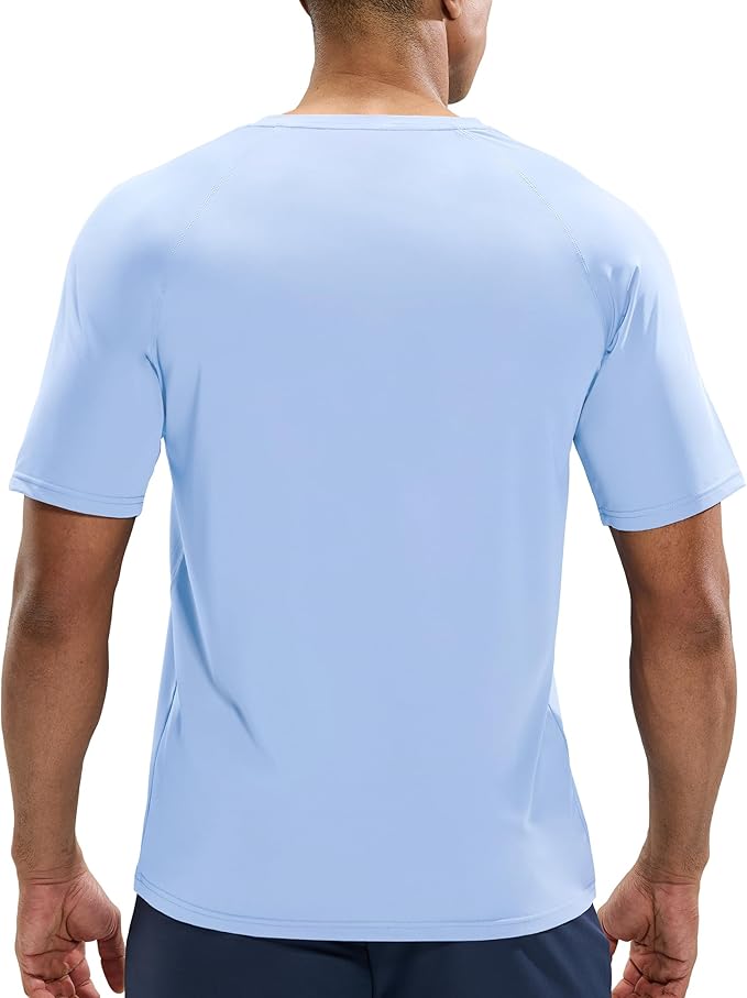 MIER Men's Dry Fit Workout T-Shirts Athletic Running Tee Short Sleeve Crew Neck Gym Tops, Polyester, Moisture Wicking-StrideForce Fitness