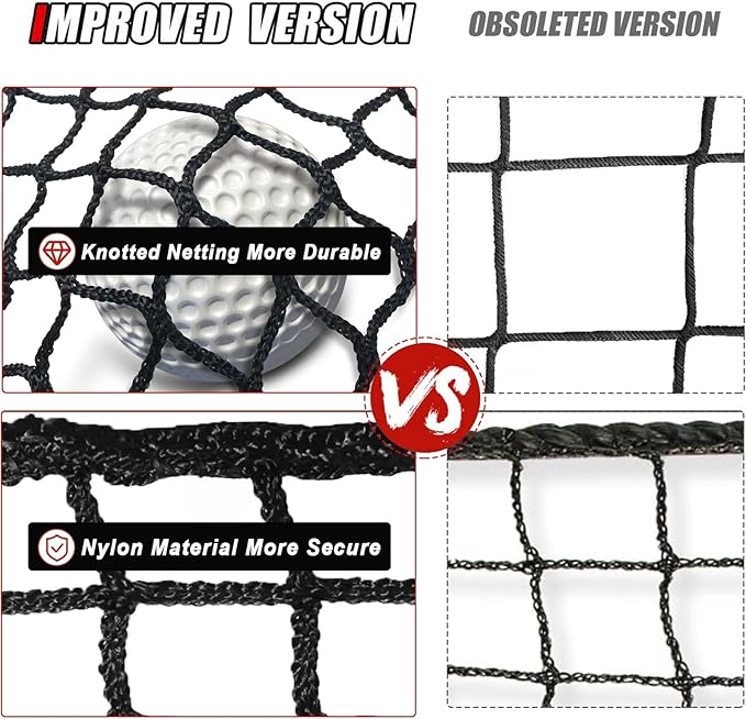 Sports Netting - Heavy Duty Ball Net for Golf, Baseball, Hockey, Soccer-StrideForce Fitness