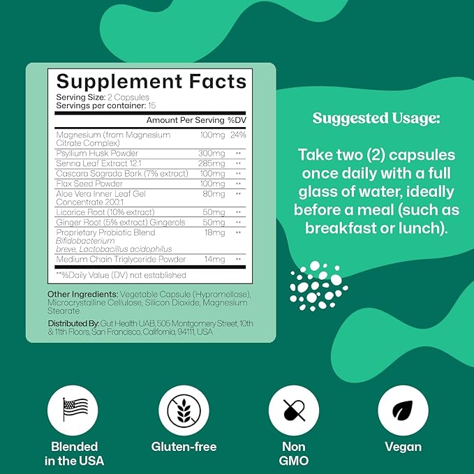 ColonBroom 15 Day Colon Cleanse & Detox Cleanse for Weight Loss with Probiotics & Magnesium to Support Digestion, Reduce Bloating & Boost Metabolism - Gentle & Effective Gut Detox for Women, Pack of 3-StrideForce Fitness