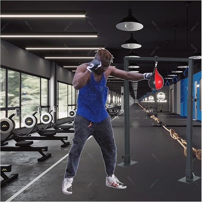 Speed Bag Boxing Punching Bag Training：No Bag Boxing.Adjustable Feight for Professional Training, Zpeed Response Training Stand-StrideForce Fitness